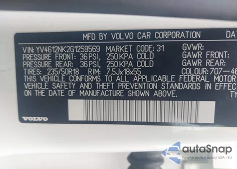 2016 Volvo Xc70 T5 Premier from USA, damaged, VIN YV4612NK2G1259569